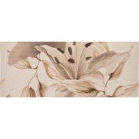 DECOR VIOLA FLOWERS BROWN 2463 60x50