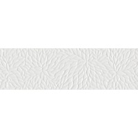 SHIRO FLOWER WHITE POLISHED RECTIFIED 33x110 1.45 mp/cutie